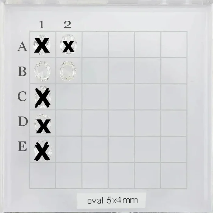 5x4mm 0.25-0.42ct ローズカット ダイヤモンド