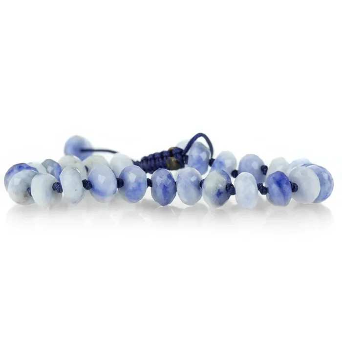 6mm Faceted Afghan Sodalite Bracelet