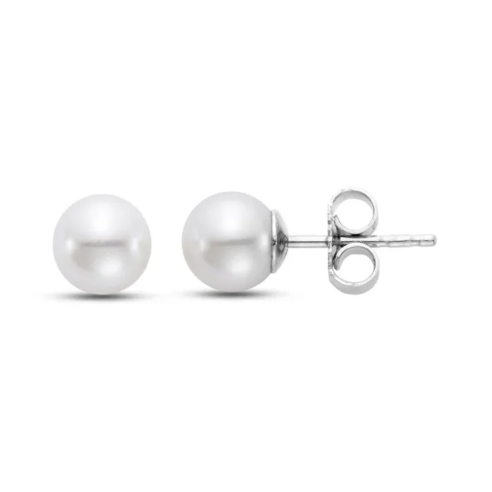 6MM Freshwater Pearl Stud Earrings