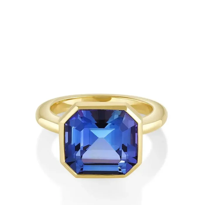 7.54ct Tanzanite Bezel Ring
