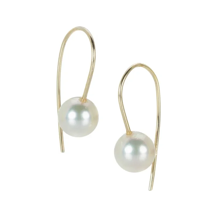 7mm Cream Akoya Pearl Earrings