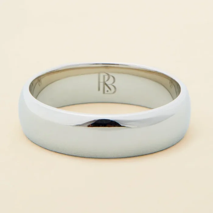 7MM Gold Mens Band