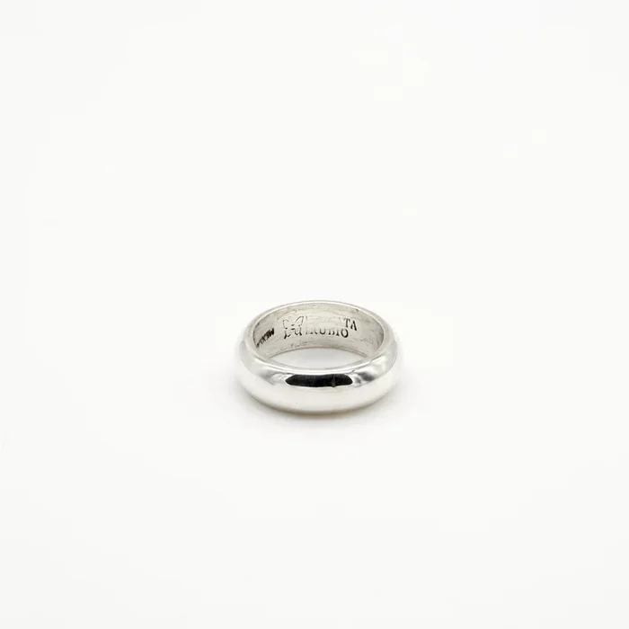 7MM Rounded Sterling Silver Ring