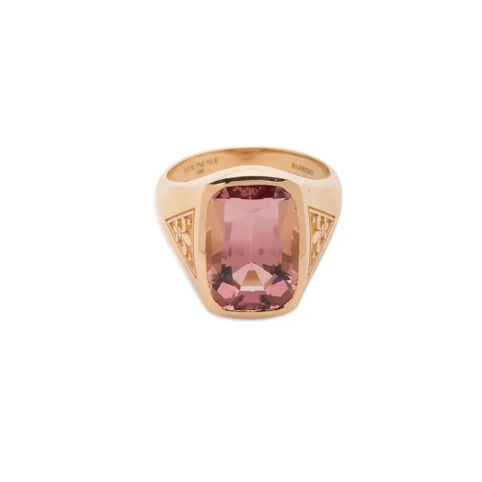8.48 ct Pink Tourmaline – Internal Compass : One of A Kind Gemstone Ring