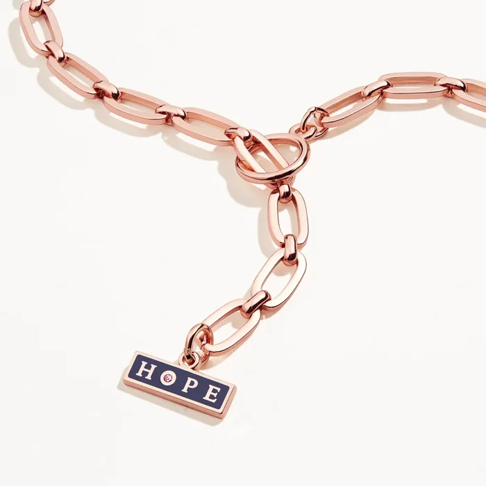 ‘Hope’ Charm Toggle Necklace