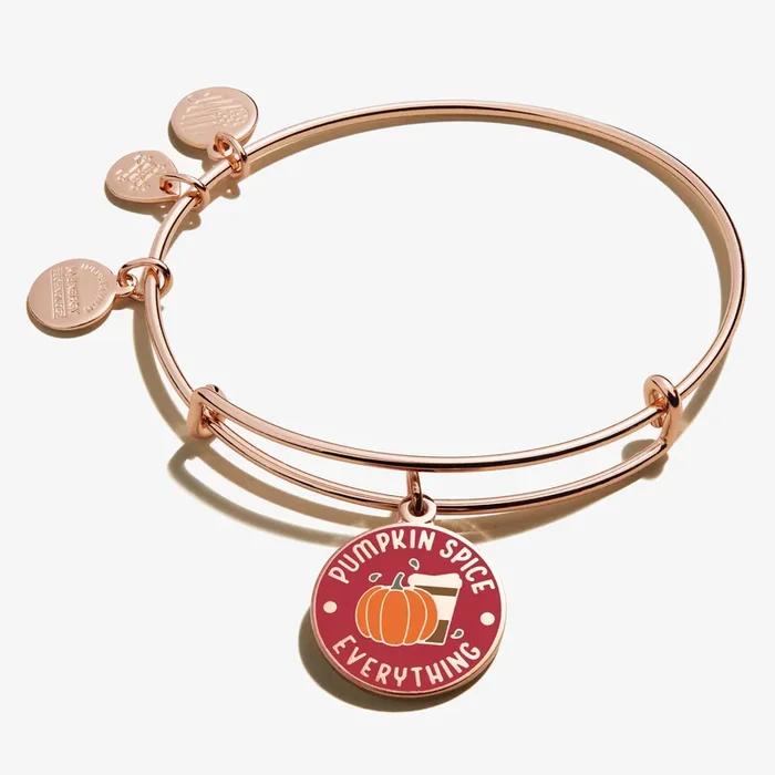 ‘Pumpkin Spice Everything’ Coffee Cup Charm Bangle