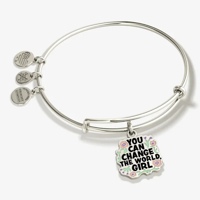 ‘You Can Change the World Girl’ Charm Bangle