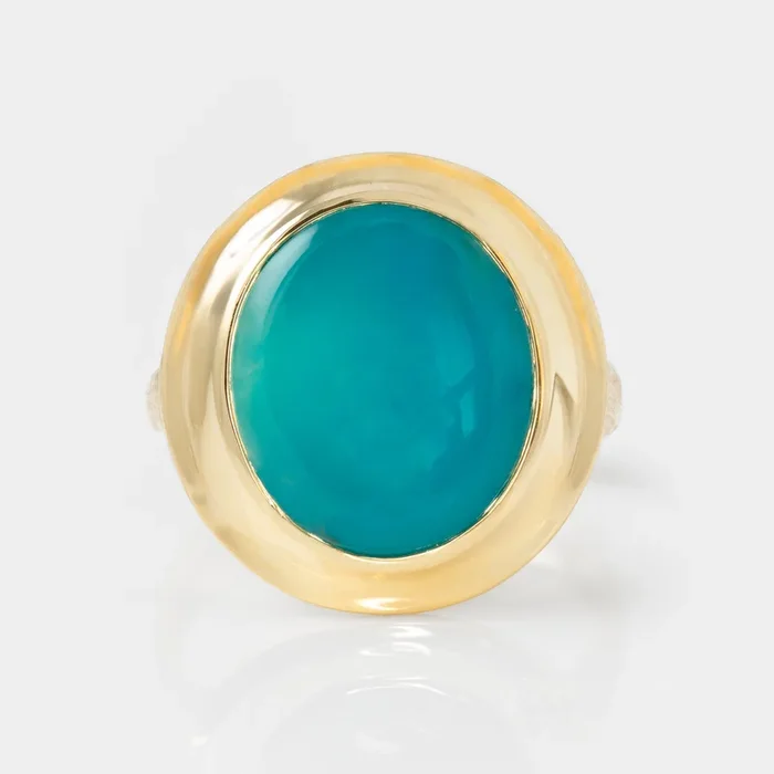 “Dusk Sea” Chrysocolla Ring