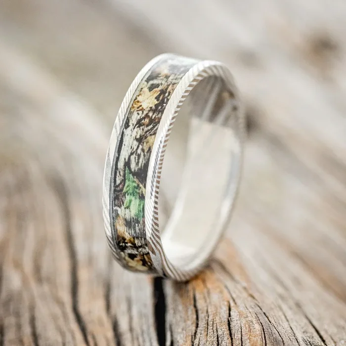 “RAINIER” – CAMO WEDDING BAND – READY TO SHIP