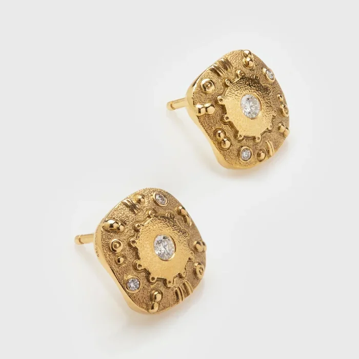 “Submarine” Diamond Earrings