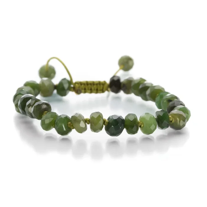 8mm British Columbian Jade Bead Bracelet