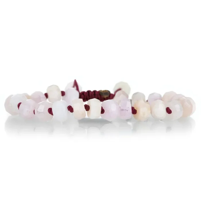 8mm Faceted Morganite Bracelet