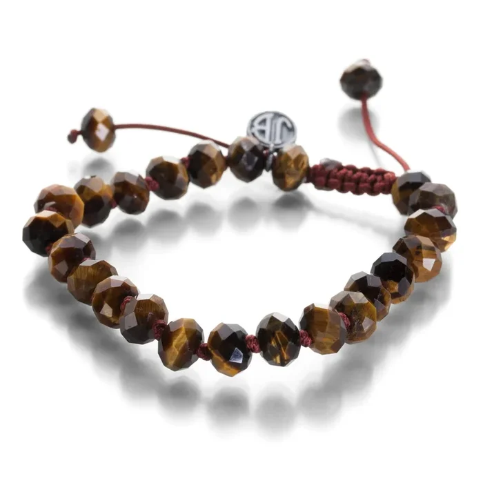 8mm Gold Tiger’s Eye Rondelle Bracelet