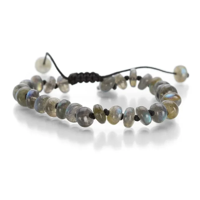 8mm Labradorite Smooth Bead Bracelet