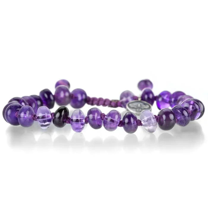 8mm Smooth Amethyst Bracelet