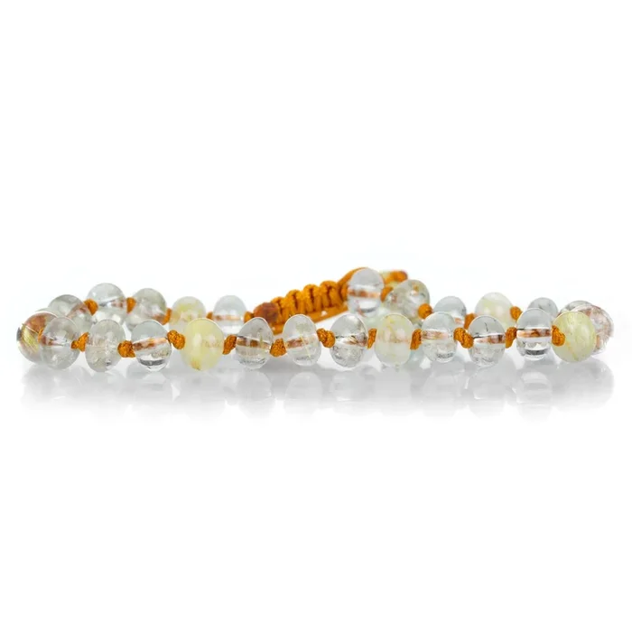 8mm Smooth Gold Rutile Quartz Bracelet