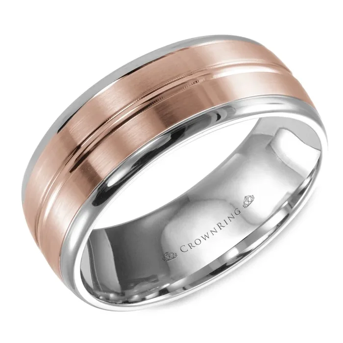 8MM Two-Tone Wedding Band