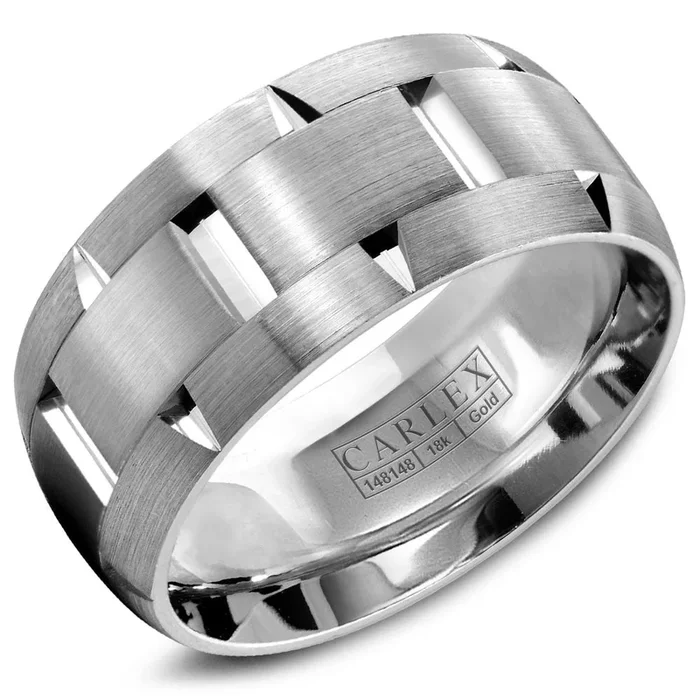 9.5MM G1 Carved Wedding Band