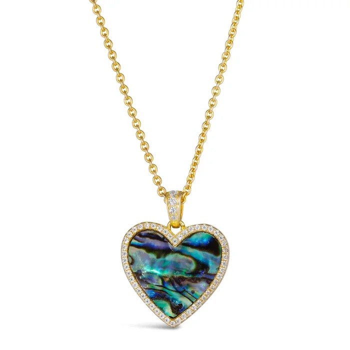 Abalone Heart Necklace