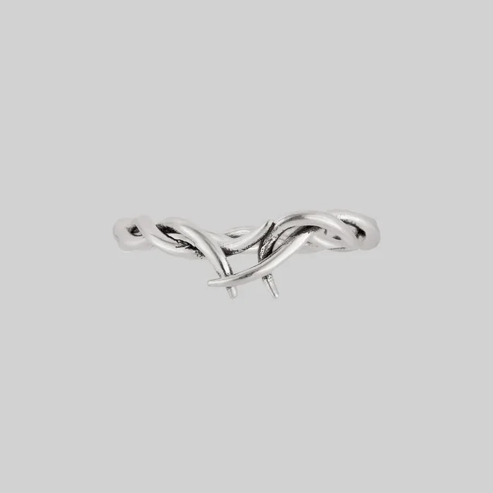 ABANDON. Intertwined Roots Ring – Silver