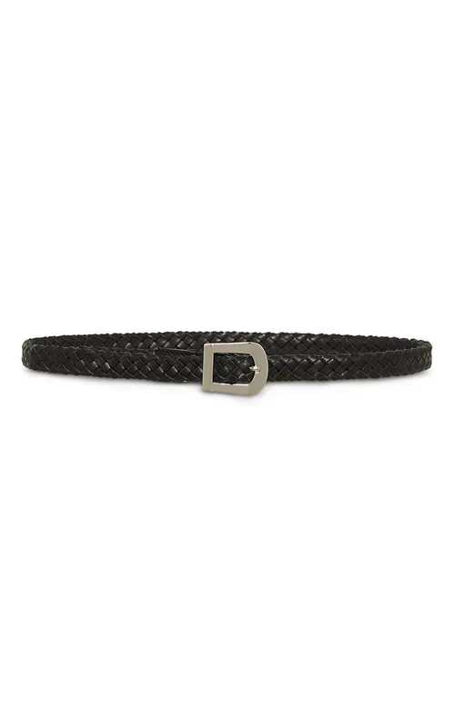 Adler Braided Belt in Black Leather