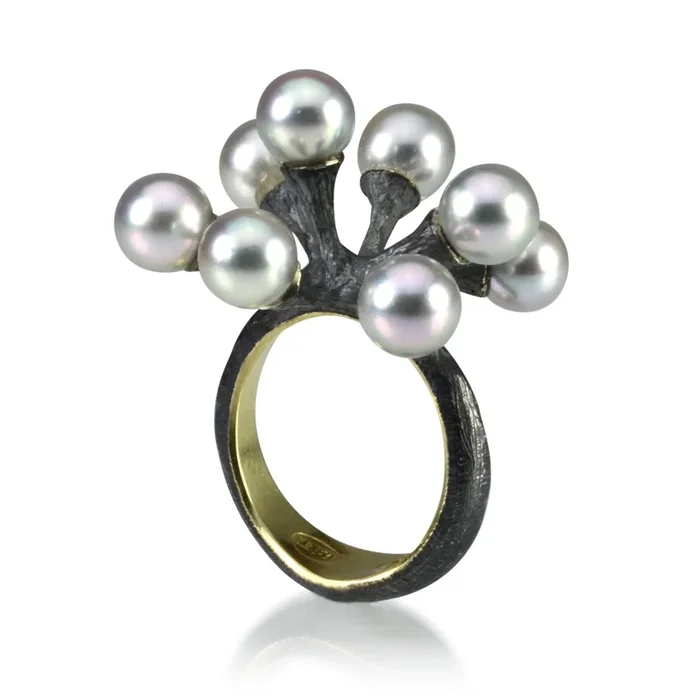 Akoya Pearl Jacks Ring