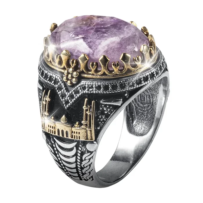 Alcazar Amethyst Men’s Ring