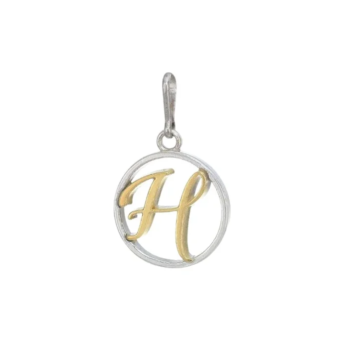 ALEX AND ANI Initial G Two Tone Charm