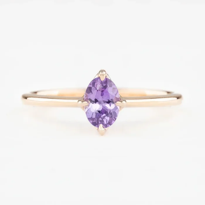 Alice Ring, 0.60ct Purple Sapphire