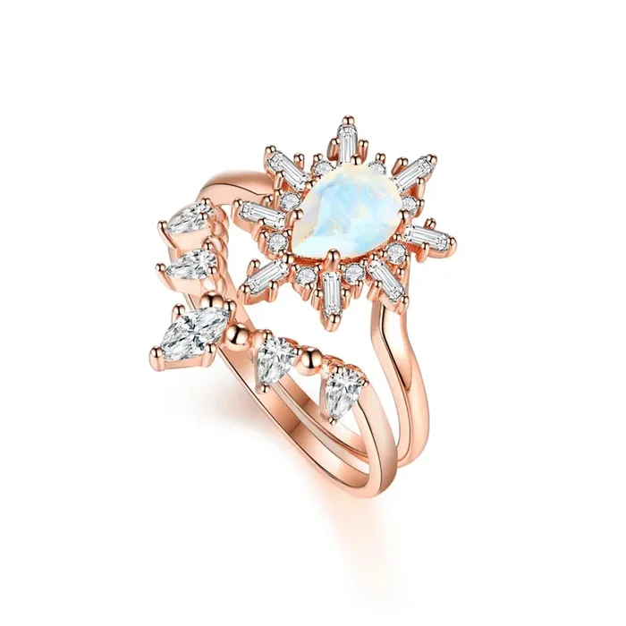 Alice Ring Set – Moonstone