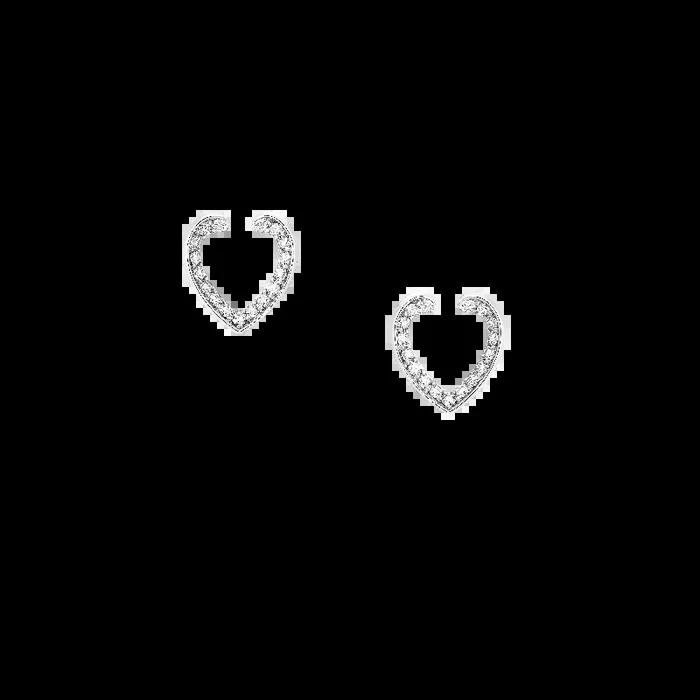 Aloria Mini Icons Diamond Earrings | In 18ct White Gold