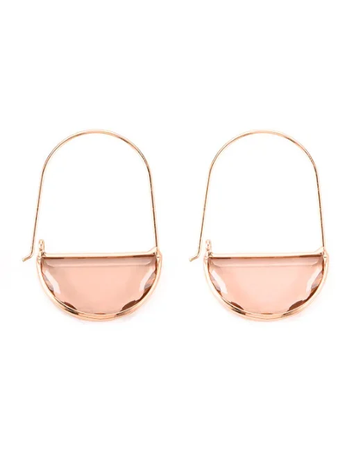 Alyssa Crystal Hoop Earrings