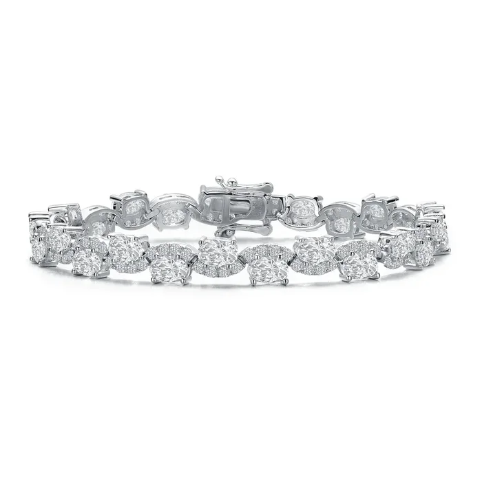 Amande Zig Zag Tennis Bracelet