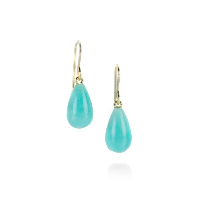 Amazonite Teardrop Earrings