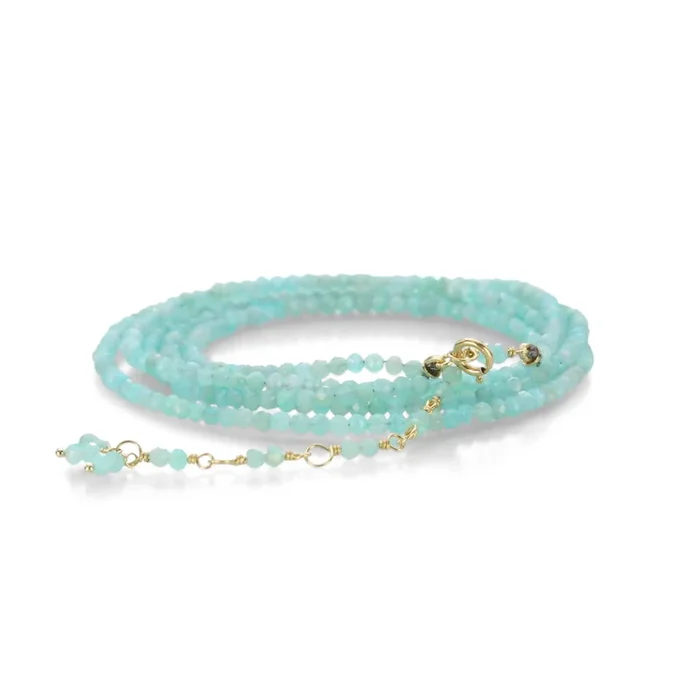 Amazonite Wrap Bracelet – 34″