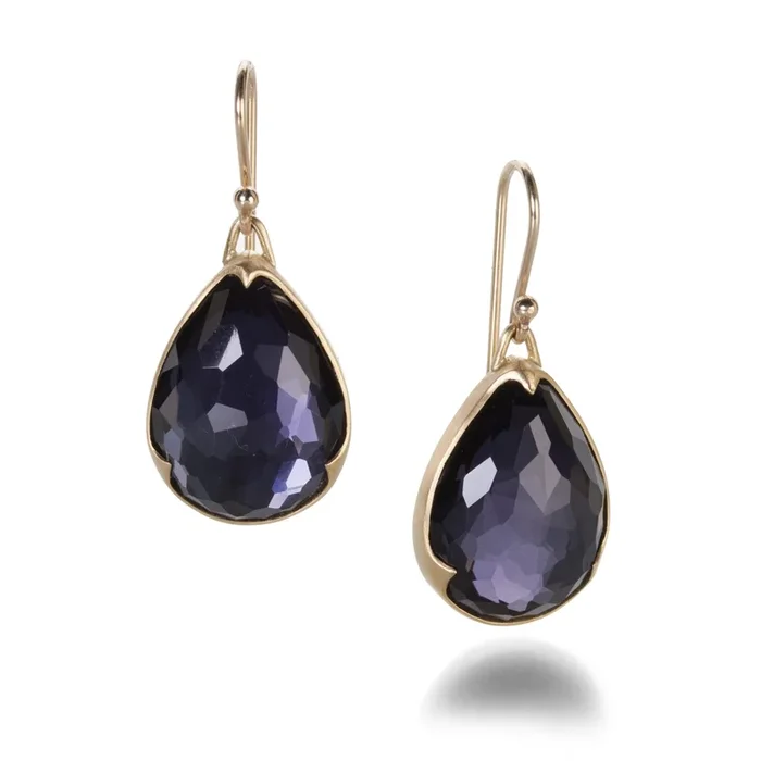 Amethyst & Hematite Earrings