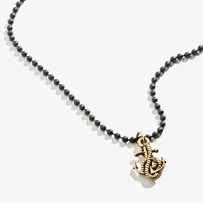 Anchor Ball Chain Necklace, Men’s