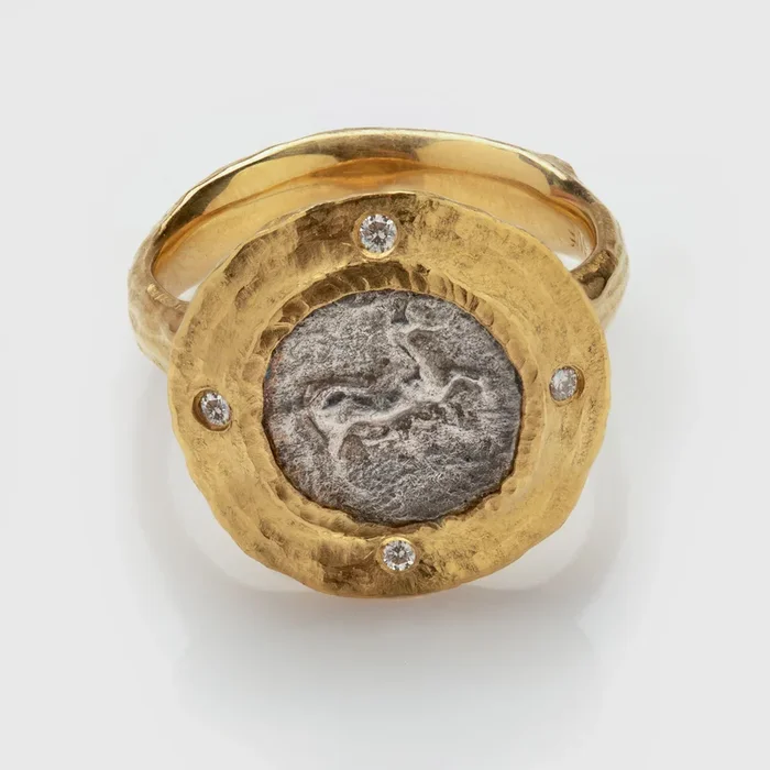 Ancient Obol Coin Ring