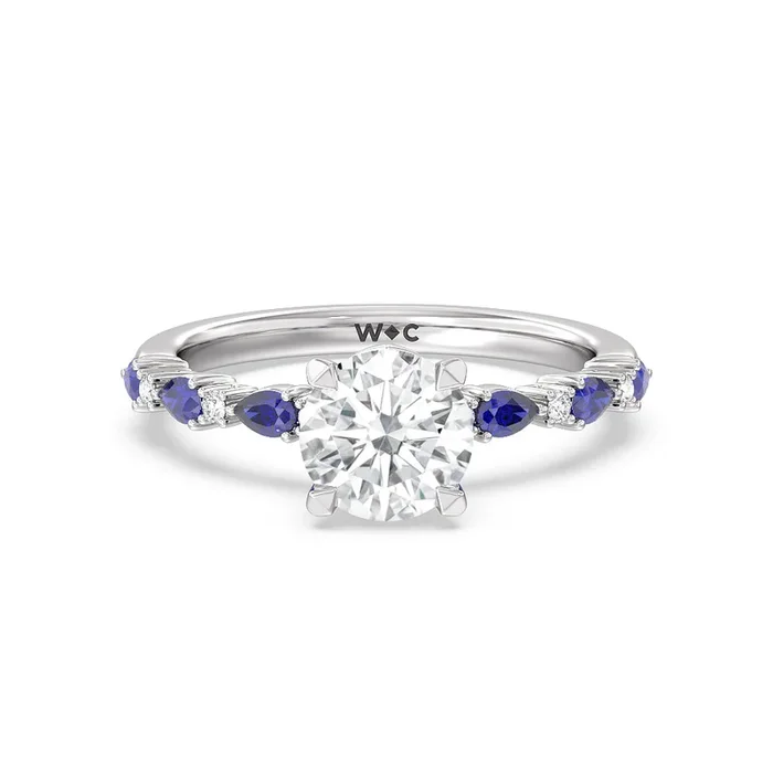 Anemone Floral Basket Engagement Ring – Home Preview