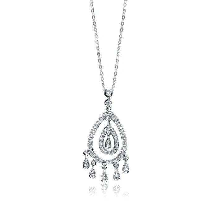 Antoinette Droplet Pendant Necklace