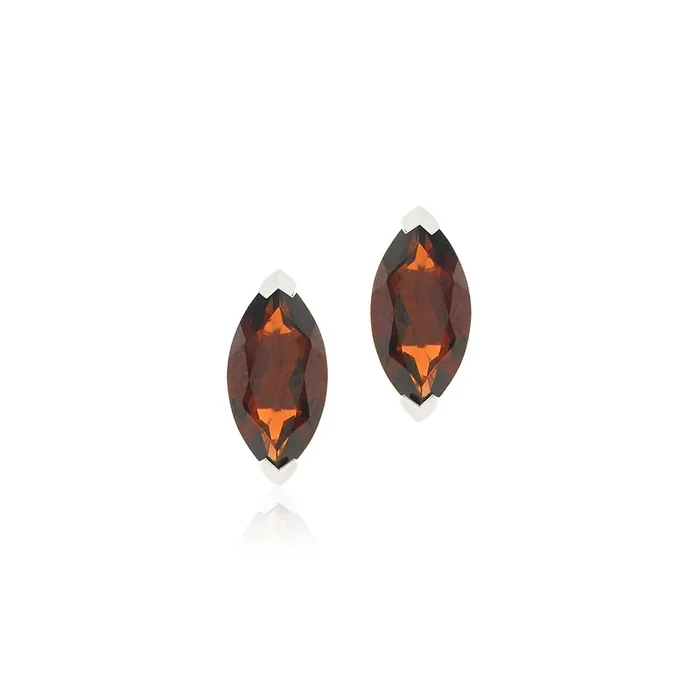 Antoinette Earrings in Garnets