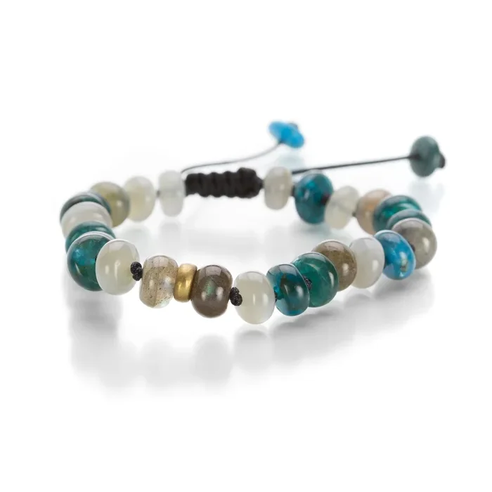 Apatite, Aquamarine & Labradorite Bracelet
