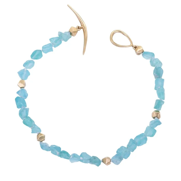 Apatite Sea Glass Bracelet