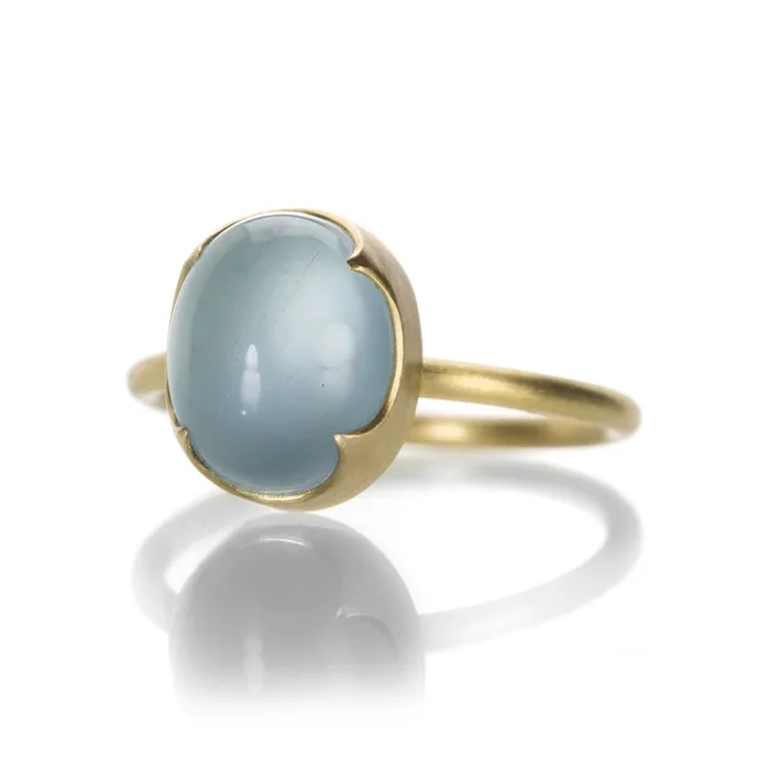 Aquamarine Cabochon Ring