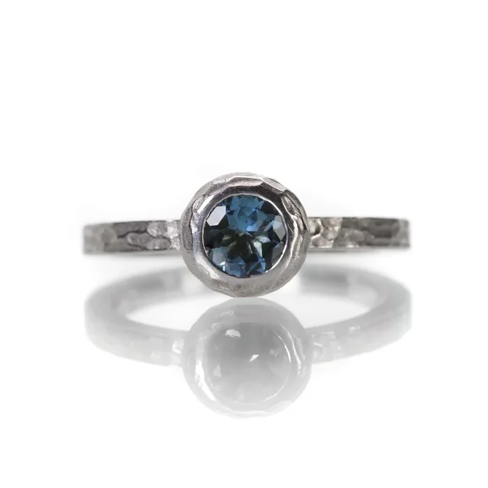 Aquamarine Glacier Ring