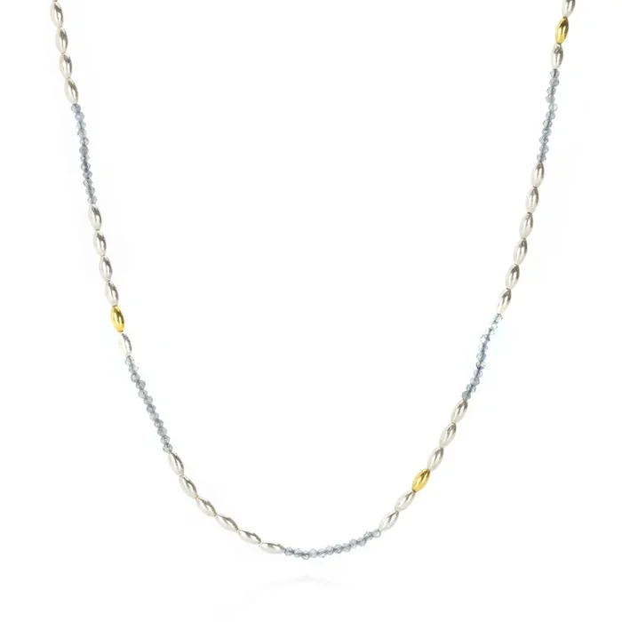 Aquamarine Rain Necklace