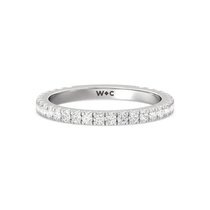 Ara Midi Classic Pave Diamond Wedding Band