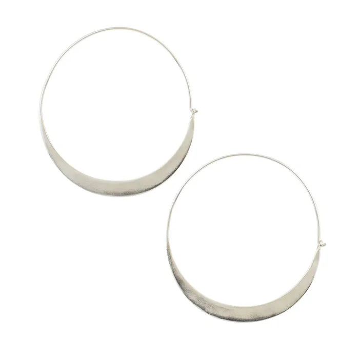 Arc Hoops in Silver – 2″ | Available to ship January 7, 2026