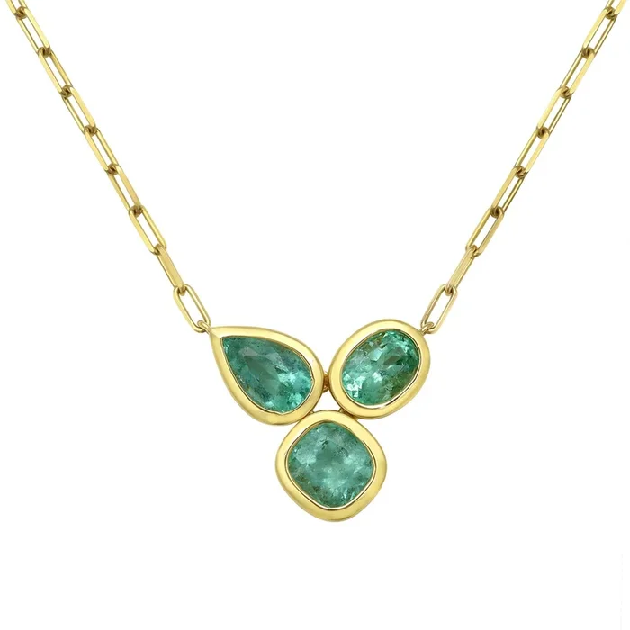 Arles Emerald Pendant Necklace