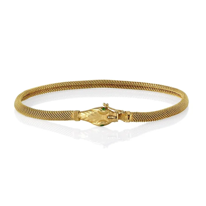 Art Deco Ouroboros Bracelet
